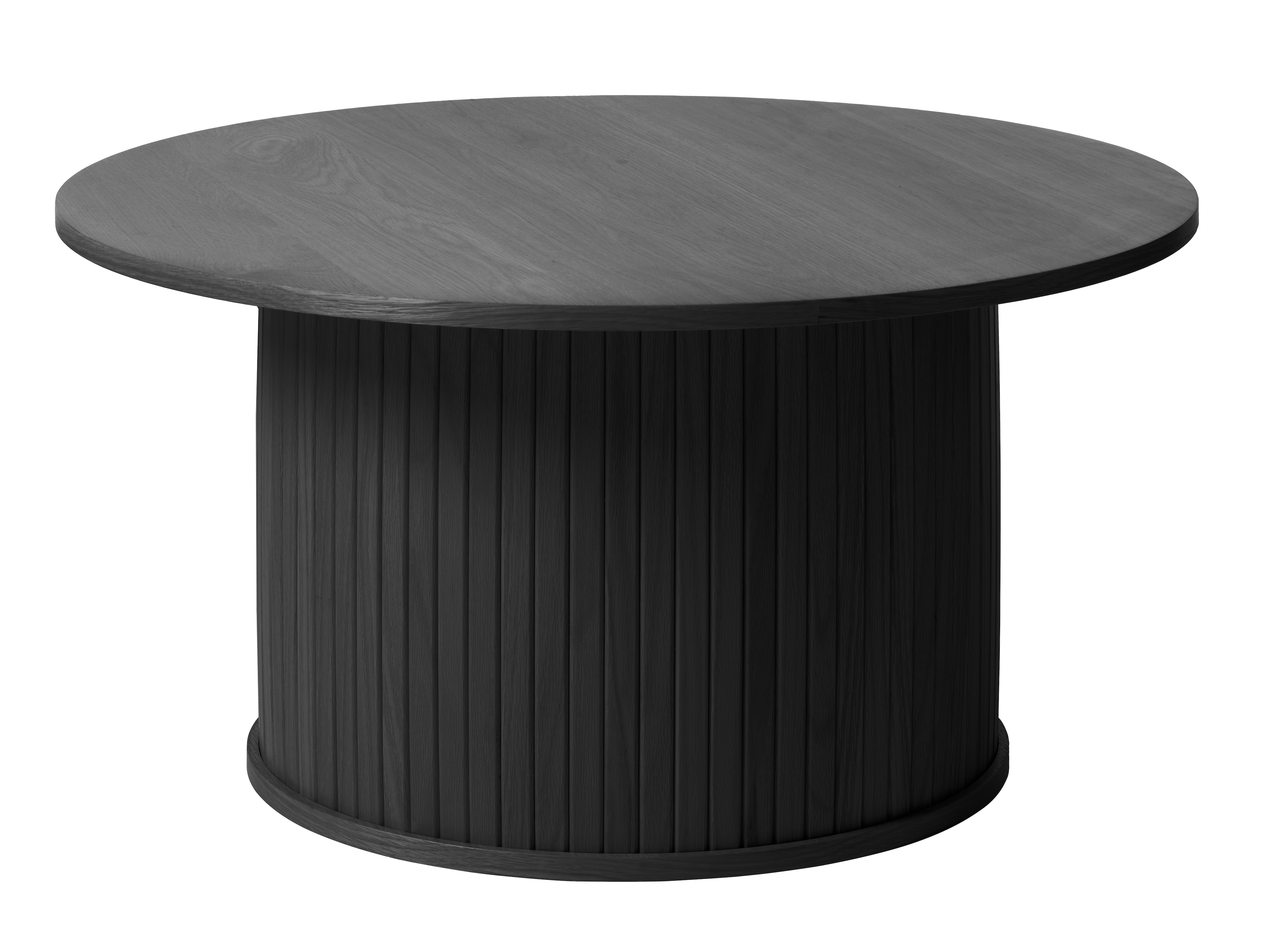 Nordic Home - Dara Salongbord Eik Black Ø90 - Svart